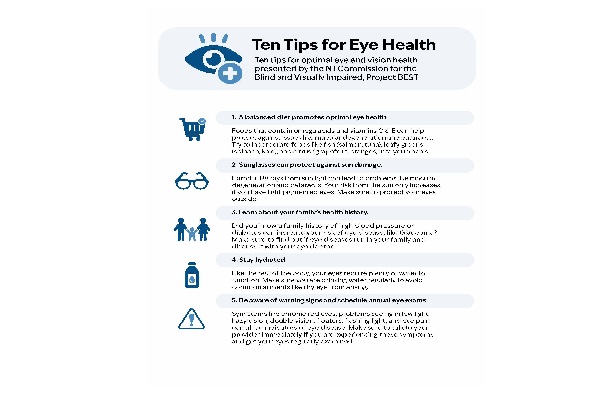 10 Tips for Eye Safety brochure front page